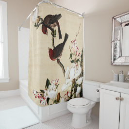 Crabappel und Magnolia Kunstwerke Duschvorhang
