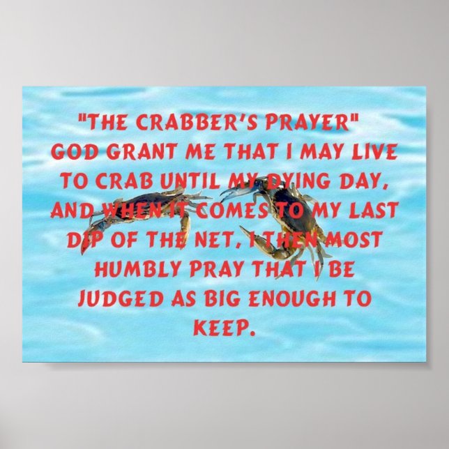 Crabbers Prayer Poster (Vorne)