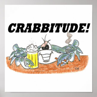 Crabbitude Print Poster