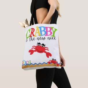 Crabby All-Over-Print Tote Bag, Mittel