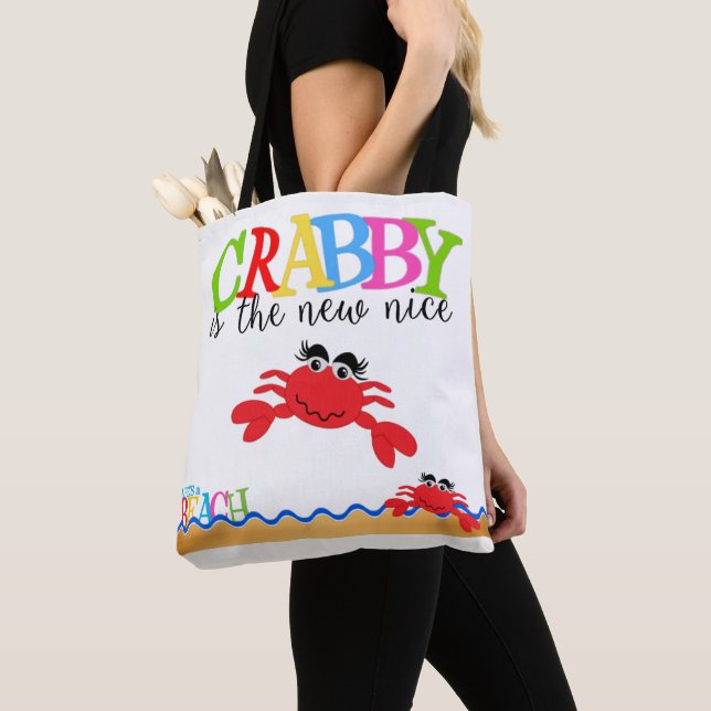 Crabby All-Over-Print Tote Bag, Mittel (Von Nahem)