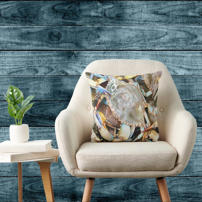 Crabby Blue Crab Pillow Kissen (Von Creator hochgeladen)