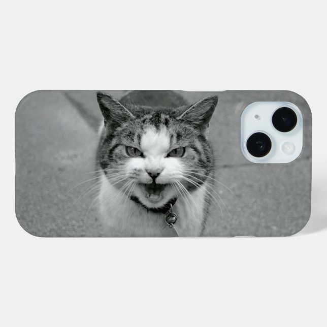 Crabby Cat mit annoyed Yowling Face Case-Mate iPhone Hülle (Rückseite (Horizontal))