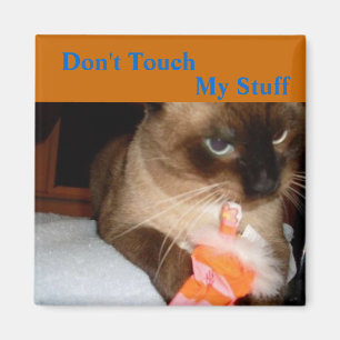 Crabby Cat - Siamese Cat Kühlschrankmagnet Magnet
