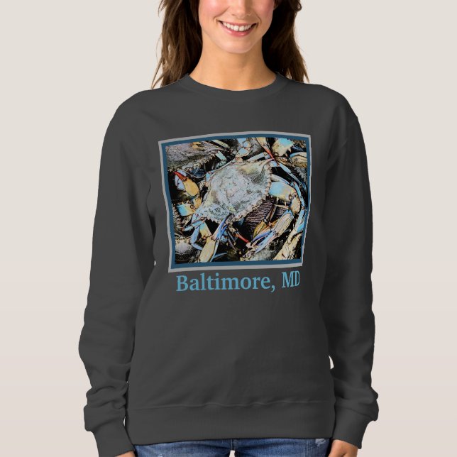 Crabby Crab Baltimore ,Maryland T - Shirt (Vorderseite)