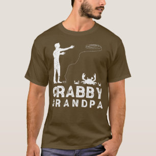Crabby Grandpa Funny Crabbing Pub Krabbenfischer C T-Shirt