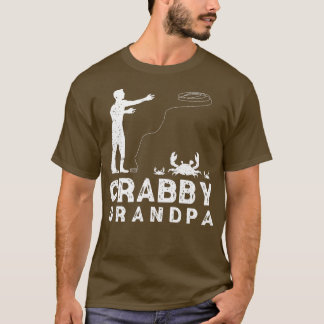 Crabby Grandpa Funny Crabbing Pub Krabbenfischer C T-Shirt