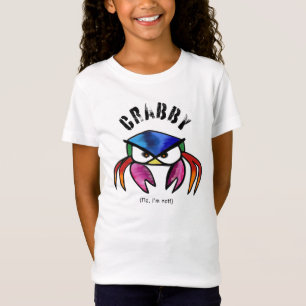 Crabby lustige Spaß Kinder T-Shirt Krake