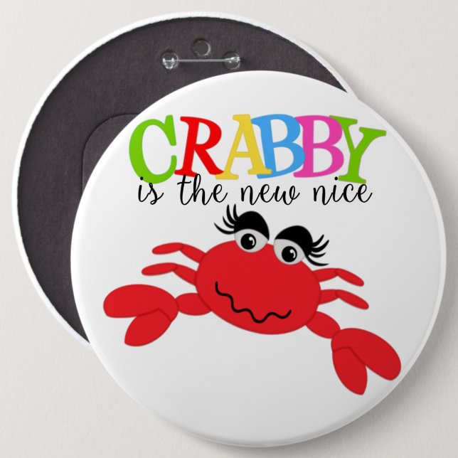 Crabby-Round-Button Button (Vorne & Hinten)