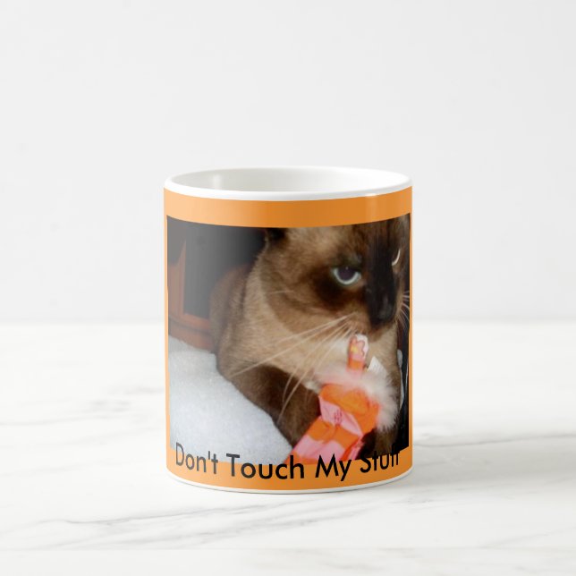 Crabby Siamese Cat Coffee Tasse (Mittel)