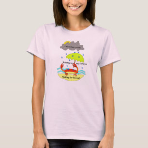 Crabby Tag am Strand-Shirt T-Shirt