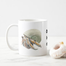 Crabby vor Kaffeetasse