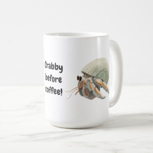 Crabby vor Kaffeetasse