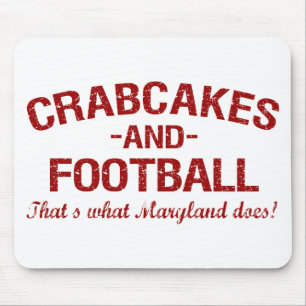 Crabcakes und Fußball Mousepad