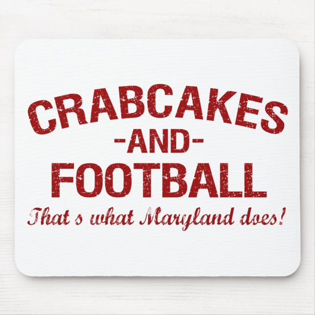 Crabcakes und Fußball Mousepad (Vorne)