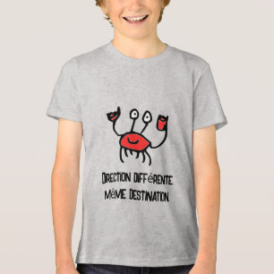 Crabe und Selbstbewusst – Cartoon-Krabben-T-Shirt Tri-Blend Shirt
