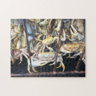 Crabs Crawling Pastel Watercolor Puzzle