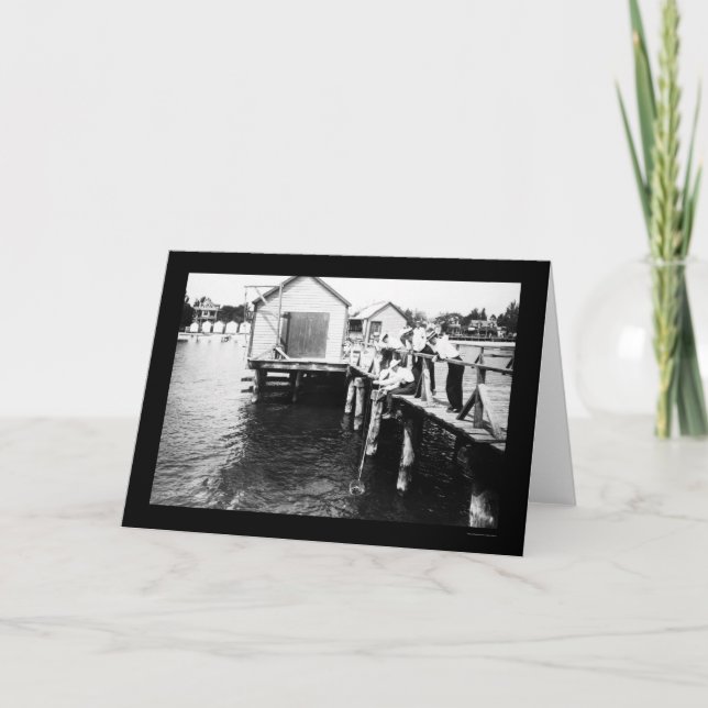 Crabs im Colonial Beach, VA 1914 Karte (Vorderseite)