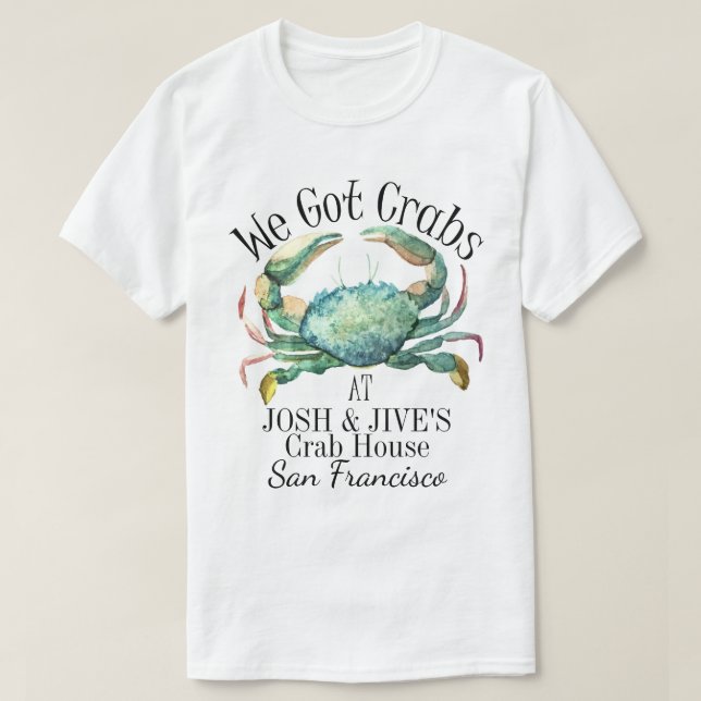 Crabs Seafood Restaurant Shirt (Design vorne)