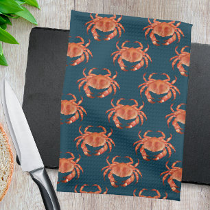 Crabs Seaside Pattern Geschirrtuch