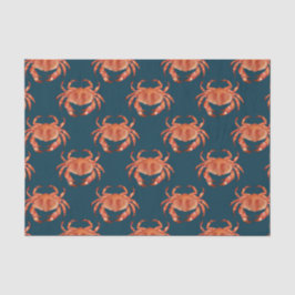 Crabs Seaside Pattern Seidenpapier