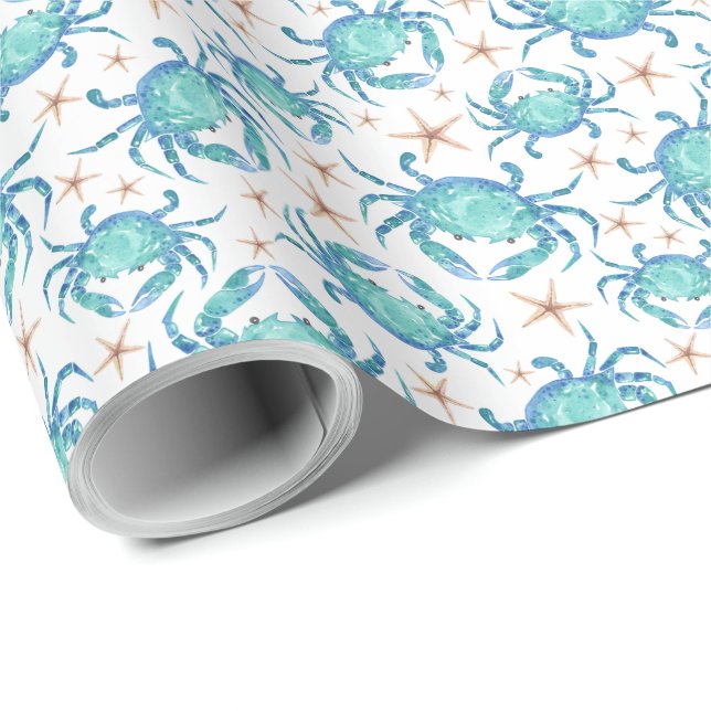 Crabs Wrapping Paper Geschenkpapier (Rolleneckpunkt)
