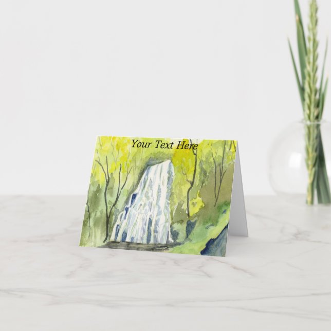 Crabtree Falls Dankeskarte (Vorderseite)