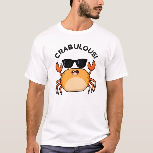 Crabulous Funny Crab Pub T-Shirt (Vorderseite)