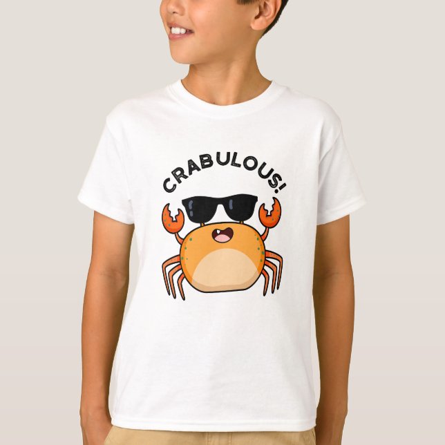 Crabulous Funny Crab Pub T-Shirt (Vorderseite)