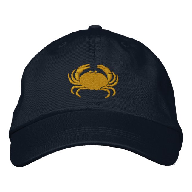 Craby Crab Bestickte Baseballkappe (Vorderseite)
