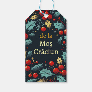 Craciun fericial - Rumänisch - Mos craciun wreat Geschenkanhänger