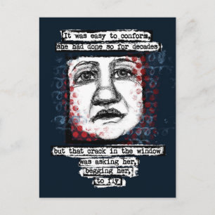 Crack in der Windows-Postkarte Postkarte