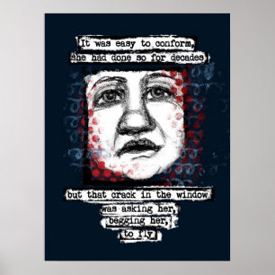 Crack in Window Poster Wall Art