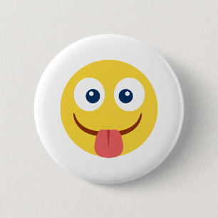 Crack Out Tongue Emoji Button