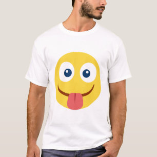 Crack Out Tongue Emoji T-Shirt