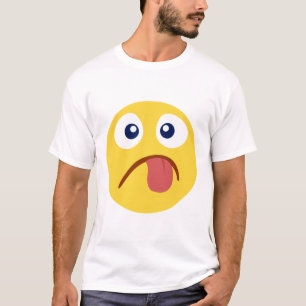 Crack Out Tongue Emoji T-Shirt