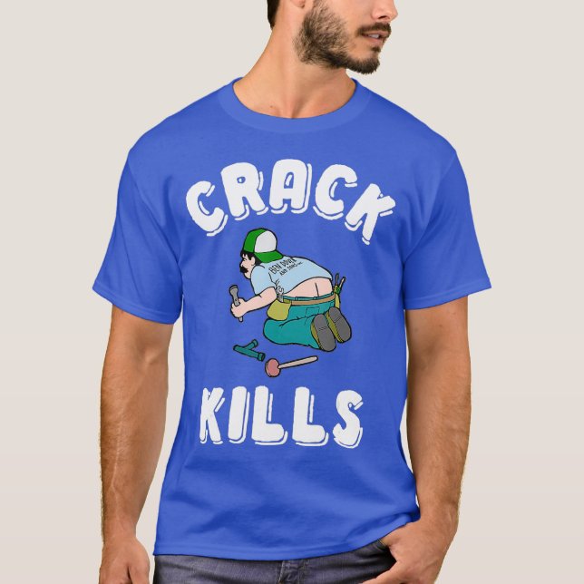 Crack tötet sonnigen Klempner für Männer T-Shirt (Vorderseite)