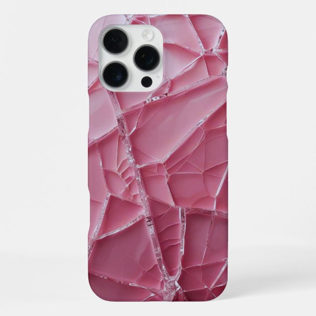 Crack'd (rosa) iPhone hülle (Rückseite)