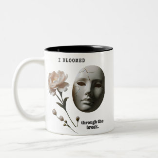 Cracked and Bloomed – A symbolic and emotional wor Zweifarbige Tasse