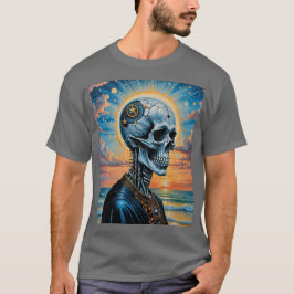 Cracked Celestial Skull Sunset Shirt