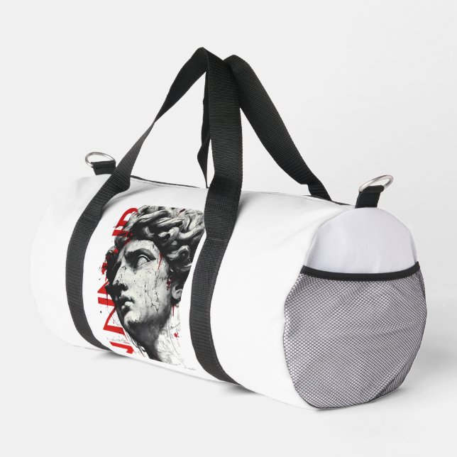Cracked Classical Bust Duffel Bag Duffle Bag (Rechte Ecke)