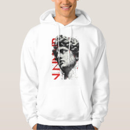Cracked Classical Bust Trash Polka Art Kapuzenpull Hoodie