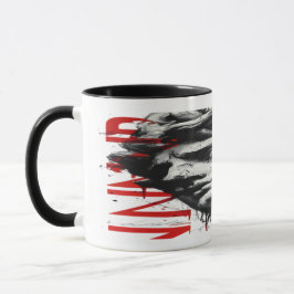 Cracked Classical Bust Trash Polka Art Mug Tasse