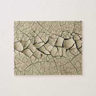Cracked Earth Cool Textur Muster Puzzle