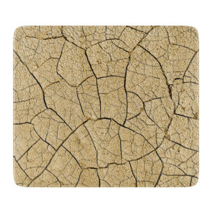 Cracked Earth Cool Textur Schneidebrett