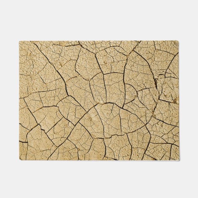 Cracked Earth Dirt Cool Textur Fußmatte (Vorderseite)
