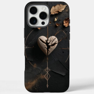 Cracked Heart Dark Boho iPhone Case