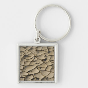 Cracked Mud Formation im Talboden von Schlüsselanhänger