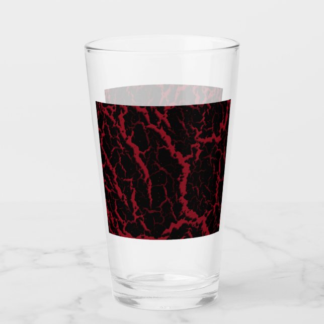 Cracked Space Lava - Burgund Glas (Vorderseite)