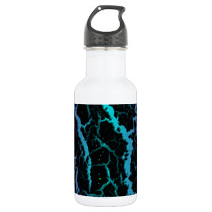Cracked Space Lava - Purple/Cyan Edelstahlflasche